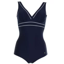 Maillot De Bain Une Pièce Sans Armatures Dos Nu Bleu | 3 SUISSES