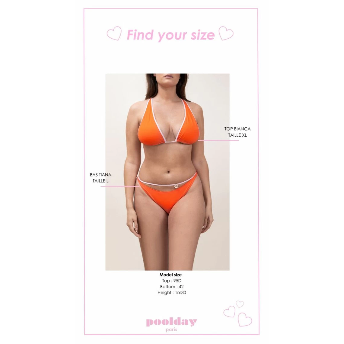 Culotte De Bain Taille Haute - Orange Pool Day | 3 SUISSES – Image 5