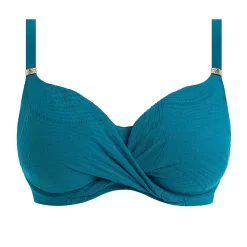 Haut De Maillot De Bain Emboitant Bleu Canard Fantasie Bain | 3 SUISSES