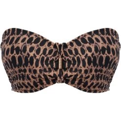 Haut De Maillot De Bain Bandeau Armatures Fantasie Bain - Marron | 3 SUISSES