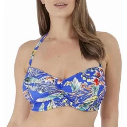 Haut De Maillot De Bain Bandeau Armatures - Bleu | 3 SUISSES