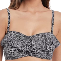 Haut De Maillot De Bain Bandeau Paddé A Volants Freya RUN WILD Black-Freya Maillots | 3 SUISSES