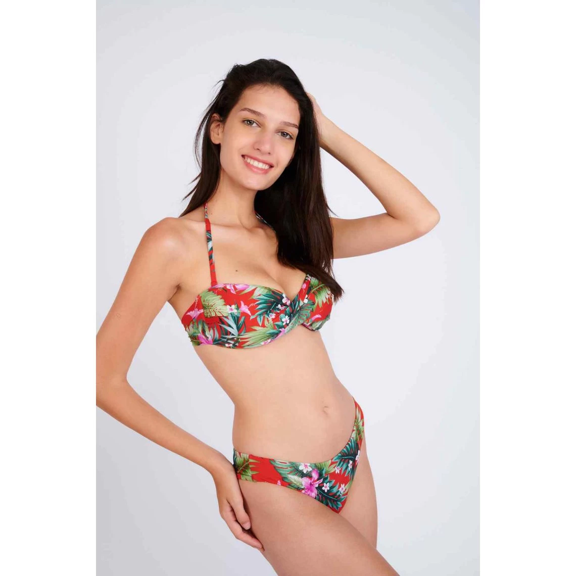 Haut De Maillot De Bain Bandeau Sans Armatures - Rouge Banana Moon | 3 SUISSES – Image 4