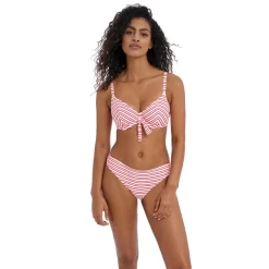 Haut De Maillot De Bain Plongeant - Rouge Freya Maillots | 3 SUISSES