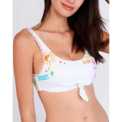 Banana Moon Haut De Maillot De Bain Teen Brassière Sans Armatures Blanc | 3 SUISSES