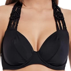 Haut De Maillot De Bain Tour De Cou à Armatures Freya MACRAME Black-Freya Maillots | 3 SUISSES