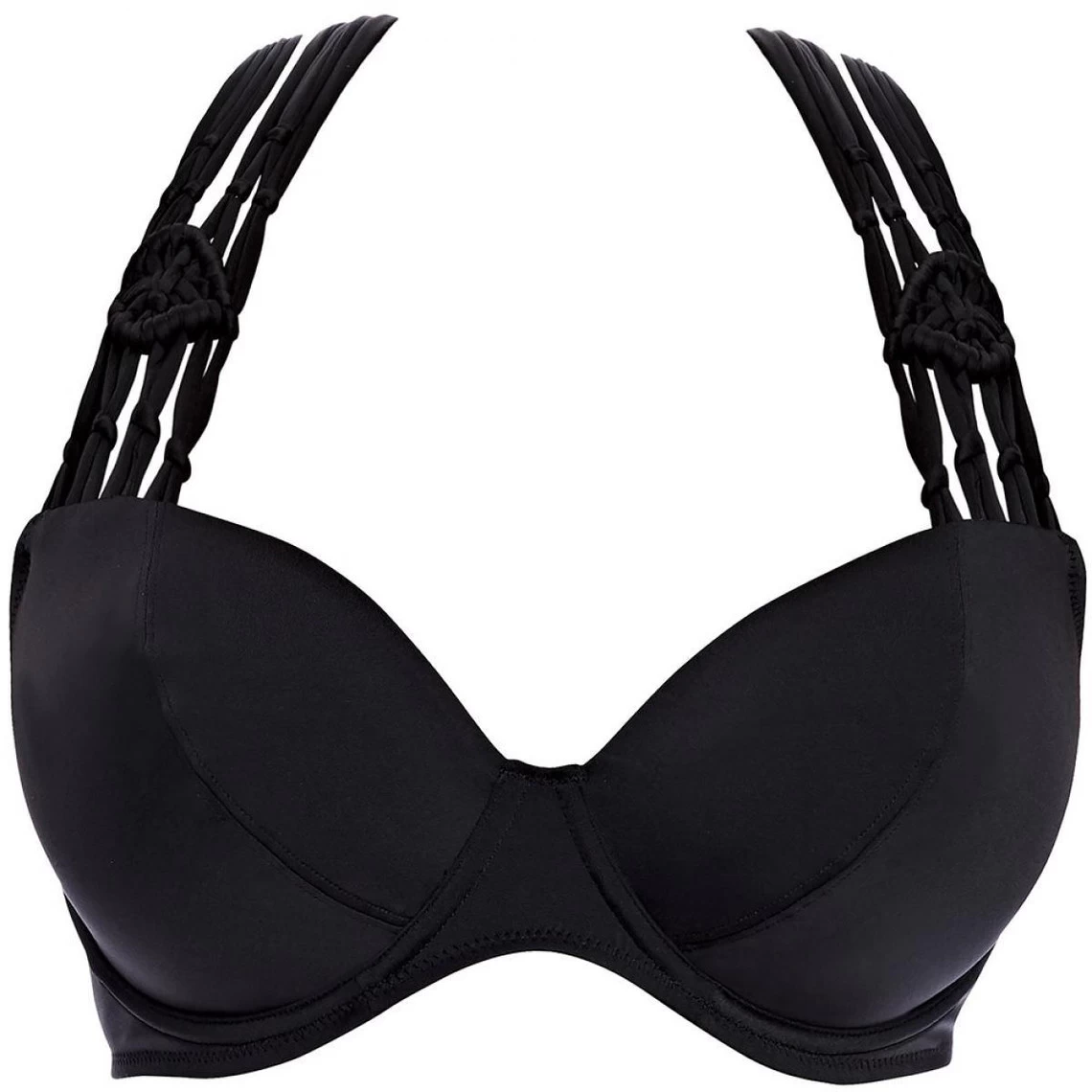 Haut De Maillot De Bain Tour De Cou à Armatures Freya MACRAME Black-Freya Maillots | 3 SUISSES – Image 4