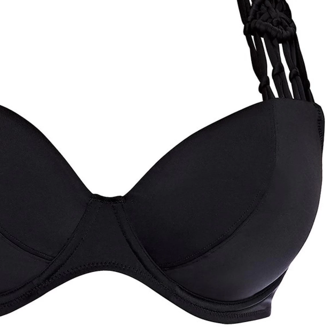 Haut De Maillot De Bain Tour De Cou à Armatures Freya MACRAME Black-Freya Maillots | 3 SUISSES – Image 5