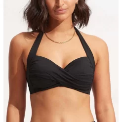 Haut De Maillot De Bain Tour De Cou - Noir Seafolly | 3 SUISSES