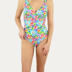Maillot De Bain 1 Pièce Coupe Sous Poitrine - Bleu Jeanine Robin | 3 SUISSES