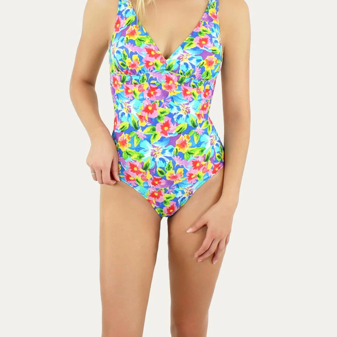 Maillot De Bain 1 Pièce Coupe Sous Poitrine - Bleu Jeanine Robin | 3 SUISSES