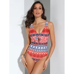 Maillot De Bain Imprimé Avec Coussinet Amovible | 3 SUISSES