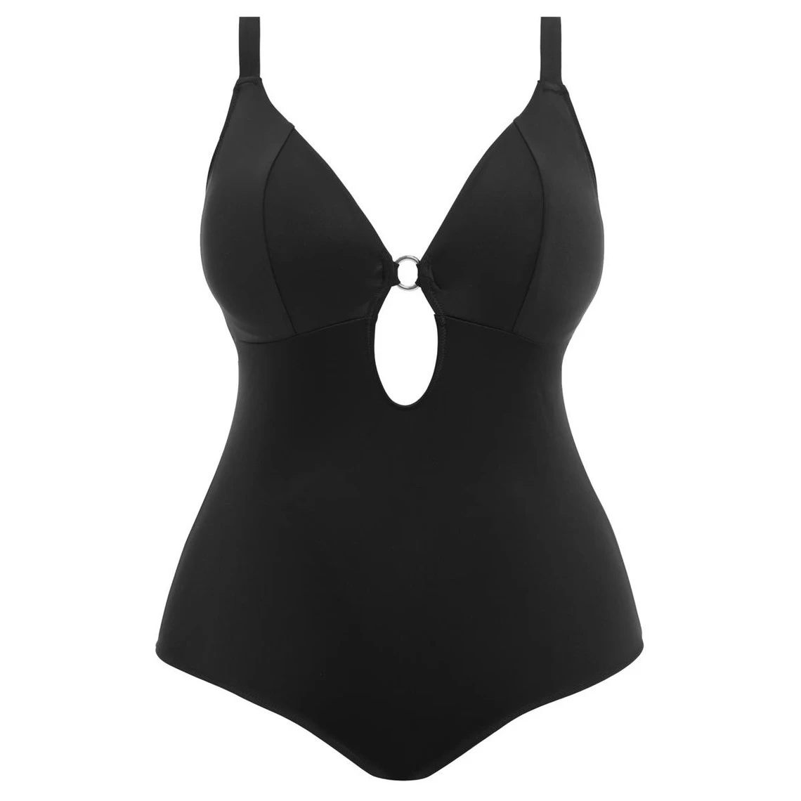 Maillot De Bain Une Pièce Plongeant Sans Aramature Noir Elomi Bain | 3 SUISSES