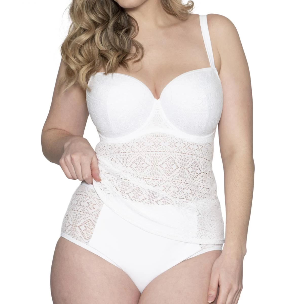 Tankini Balconnet Armatures Blanc | Maillots De Bain 2 Pièces 3 SUISSES – Image 2