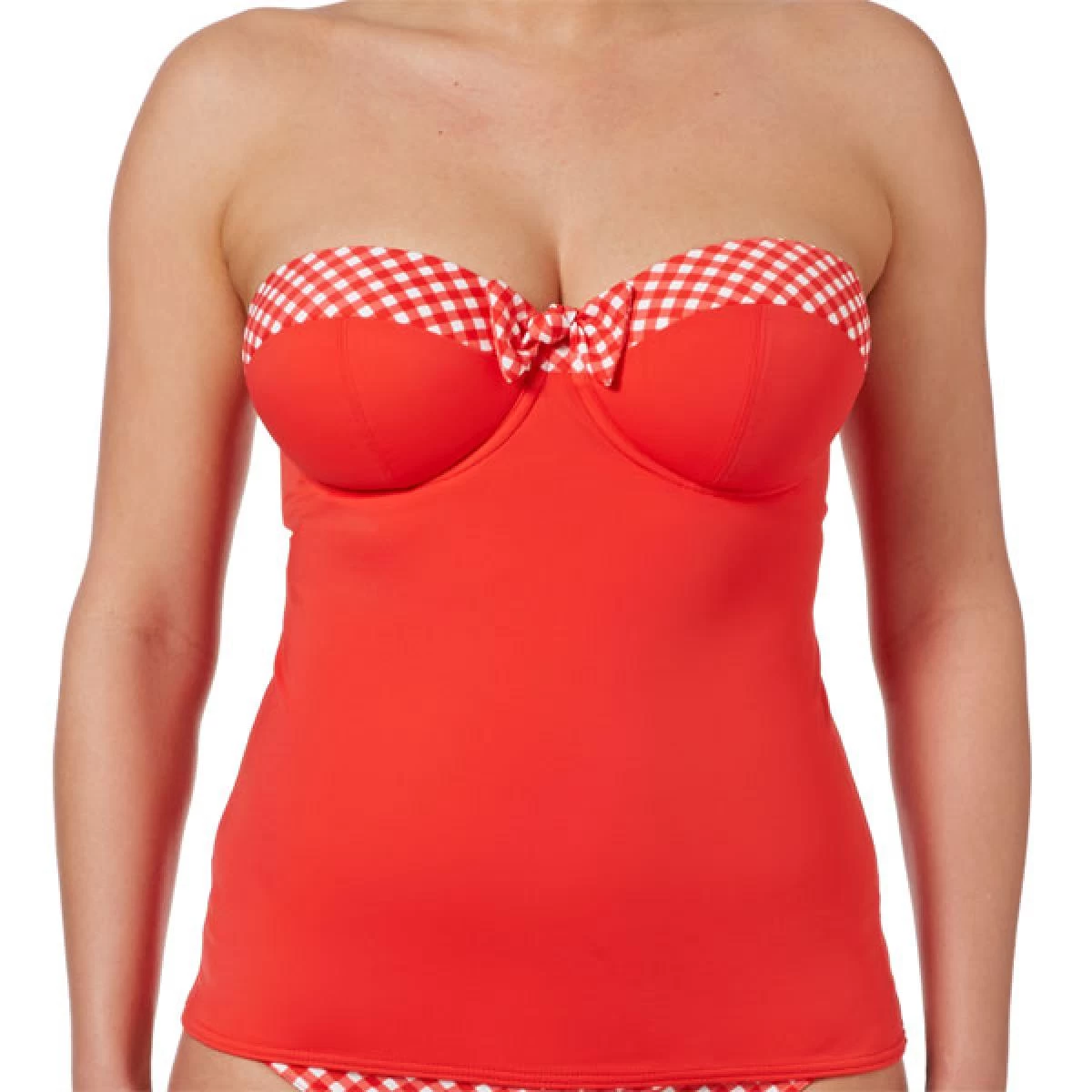 Tankini Bandeau à Armatures Rouge | 3 SUISSES – Image 10